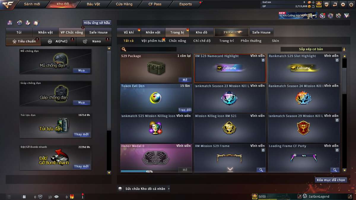 shop acc cf uy tin gia re